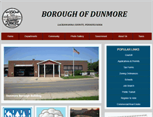 Tablet Screenshot of dunmoreborough.org